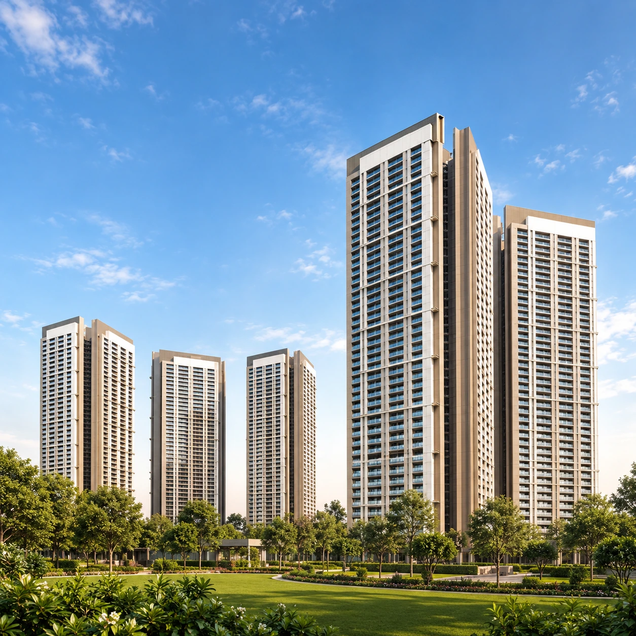 DLF The Arbour Sector 63 Gurgaon ultra-luxury high-rise residential apartments featuring green views and modern architecture